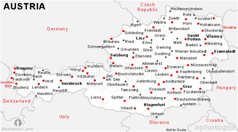 towns in austria alphabetically.